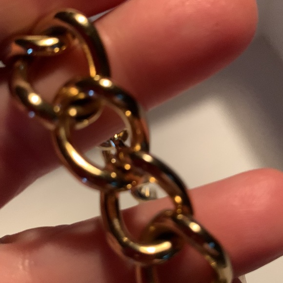 Graziano Gold Tone Chain Link Bracelet - Picture 3 of 7